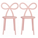 Qeeboo - Ribbon Chair Set of 2 Pieces - Rosa - Sedia Qeeboo by Nika Zupanc - Arredamento - Casa