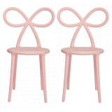 Qeeboo - Ribbon Chair Set of 2 Pieces - Rosa - Sedia Qeeboo by Nika Zupanc - Arredamento - Casa