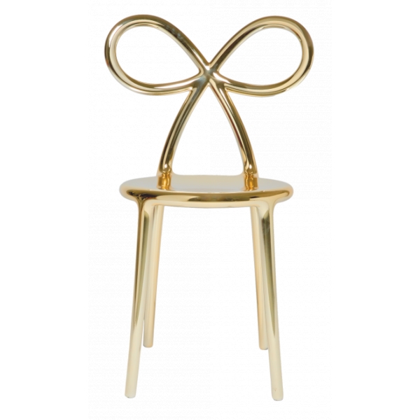 Qeeboo - Ribbon Chair Metal Finish - Oro - Sedia Qeeboo by Nika Zupanc - Arredamento - Casa