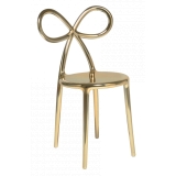 Qeeboo - Ribbon Chair Metal Finish - Oro - Sedia Qeeboo by Nika Zupanc - Arredamento - Casa