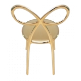 Qeeboo - Ribbon Chair Metal Finish - Oro - Sedia Qeeboo by Nika Zupanc - Arredamento - Casa