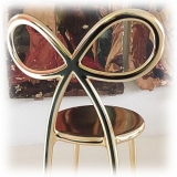 Qeeboo - Ribbon Chair Metal Finish - Oro - Sedia Qeeboo by Nika Zupanc - Arredamento - Casa
