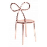 Qeeboo - Ribbon Chair Metal Finish - Oro Rosa - Sedia Qeeboo by Nika Zupanc - Arredamento - Casa