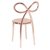 Qeeboo - Ribbon Chair Metal Finish - Oro Rosa - Sedia Qeeboo by Nika Zupanc - Arredamento - Casa