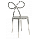 Qeeboo - Ribbon Chair Metal Finish - Argento - Sedia Qeeboo by Nika Zupanc - Arredamento - Casa