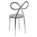 Qeeboo - Ribbon Chair Metal Finish - Argento - Sedia Qeeboo by Nika Zupanc - Arredamento - Casa