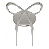 Qeeboo - Ribbon Chair Metal Finish - Argento - Sedia Qeeboo by Nika Zupanc - Arredamento - Casa