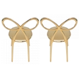 Qeeboo - Ribbon Chair Metal Finish Set of 2 Pieces - Oro - Sedia Qeeboo by Nika Zupanc - Arredamento - Casa