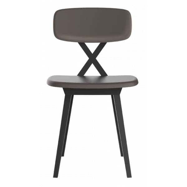 Qeeboo - X Chair with Cushion Set of 2 Pieces - Grigio Tortora - Sedia Qeeboo by Nika Zupanc - Arredamento - Casa