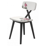 Qeeboo - X Chair with Flower Cushion Set of 2 Pieces - Flower - Qeeboo Chair by Nika Zupanc - Furnishing - Home