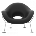 Qeeboo - Pupa Armchair Powder Coat Outdoor - Nero - Sedia Qeeboo by Andrea Branzi - Arredamento - Casa