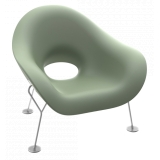 Qeeboo - Pupa Armchair Powder Coat Outdoor - Verde Balsamo - Sedia Qeeboo by Andrea Branzi - Arredamento - Casa