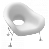 Qeeboo - Pupa Armchair Powder Coat Outdoor - White - Qeeboo Chair by Andrea Branzi - Furnishing - Home