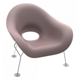 Qeeboo - Pupa Armchair Powder Coat Outdoor - Pink - Qeeboo Chair by Andrea Branzi - Furnishing - Home