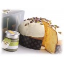Vincente Delicacies - Panettone Covered with White Chocolate with Bronte Pistachio Cream P.D.O. - Mélange