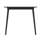 Qeeboo - X Table 90 - Black - Qeeboo Table by Nika Zupanc - Furnishing - Home