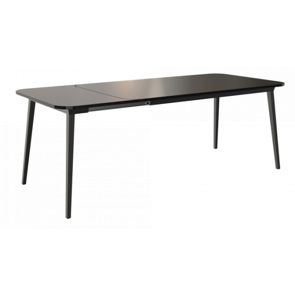 Qeeboo - X Table Extendible - Nero - Tavolo Qeeboo by Nika Zupanc - Arredamento - Casa