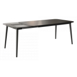 Qeeboo - X Table Extendible - Nero - Tavolo Qeeboo by Nika Zupanc - Arredamento - Casa