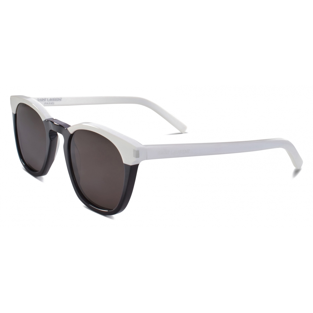 Saint Laurent Sunglasses SL 28 SLIM 001 Black Gray | eBay