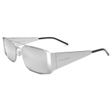 Yves Saint Laurent - SL 366 Lenny Sunglasses - Oxidized Silver - Sunglasses - Saint Laurent Eyewear
