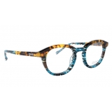 No Logo Eyewear - NOL30178 - Havana Gialla con Incollaggio Nero e Blu - Occhiali da Vista