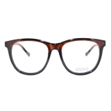 No Logo Eyewear - NOL30176 - Marrone Trasparente con Incollaggio Frontale Nero - Occhiali da Vista