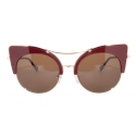 No Logo Eyewear - NOL30093 Sun - Bordeaux e Oro Lucido- Occhiali da Sole