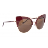 No Logo Eyewear - NOL30093 Sun - Bordeaux Lucido e Oro Lucido- Occhiali da Sole