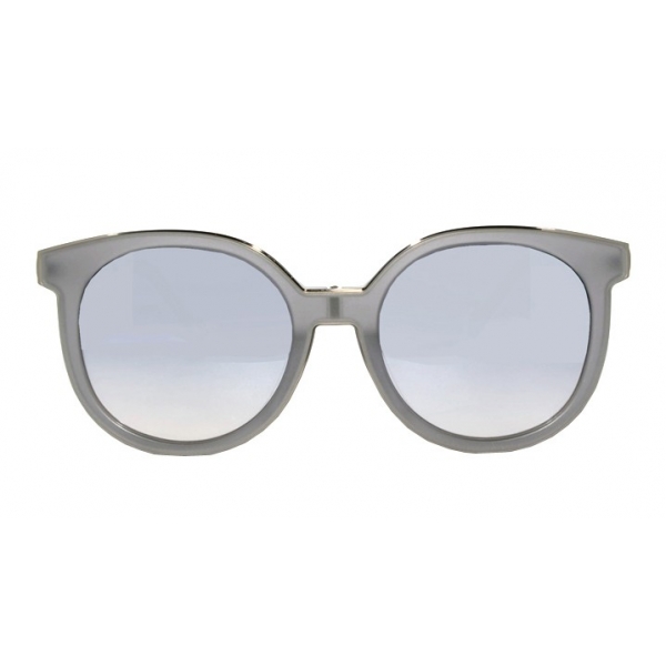 No Logo Eyewear - NOL30151 Sun - Grigio Opaco Semi Trasparente e Canna di Fucile Lucido - Occhiali da Sole