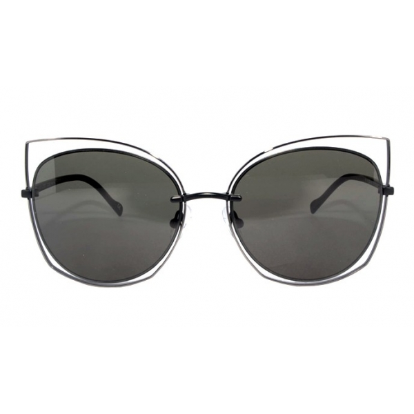 No Logo Eyewear - NOL17001 Sun - Matt Black and Polished Rifle Barrel - Sunglasses