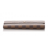 Louis Vuitton Vintage - Damier Ebene Porte Monnaie Credit Wallet - Brown - Damier Leather Wallet - Luxury High Quality