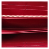 Louis Vuitton Vintage - Vernis Sweet Monogram Zippy Wallet - Rosso Viola - Portafoglio in Pelle - Alta Qualità Luxury