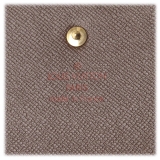 Louis Vuitton Vintage - Damier Ebene Porte Monnaie Credit Wallet - Brown - Damier Leather Wallet - Luxury High Quality