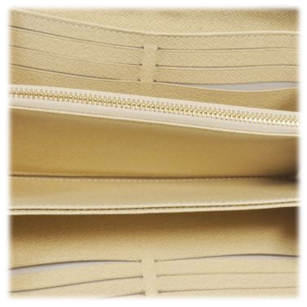 Louis Vuitton Damier Azur Classic Bifold Wallet White Leather ref.506395 -  Joli Closet