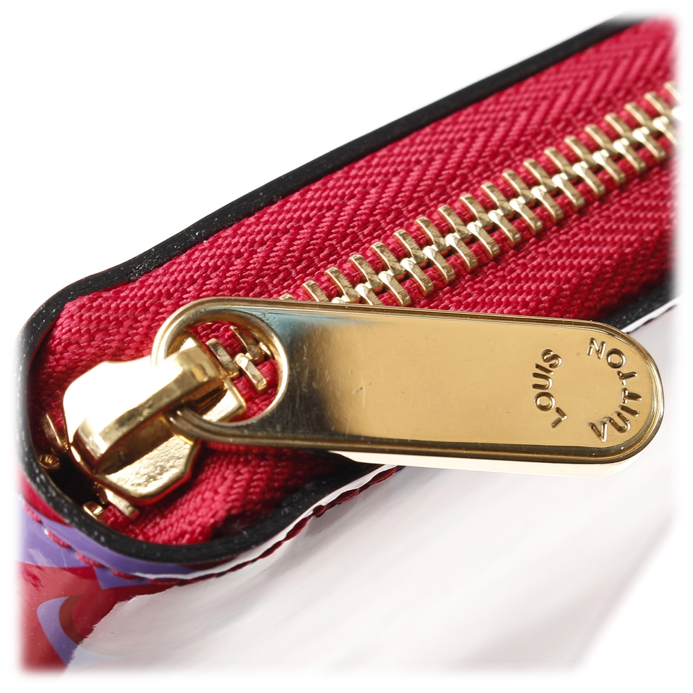 Louis Vuitton Vintage - Vernis Sweet Monogram Zippy Wallet - Red Purple - Vernis Leather Wallet ...