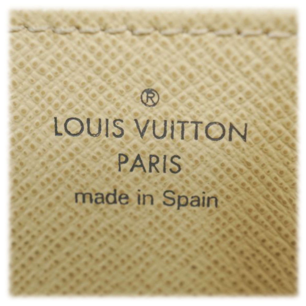 Louis Vuitton Vintage - Damier Azur Sarah Wallet - White Ivory Blue -  Damier Leather Handbag - Luxury High Quality - Avvenice