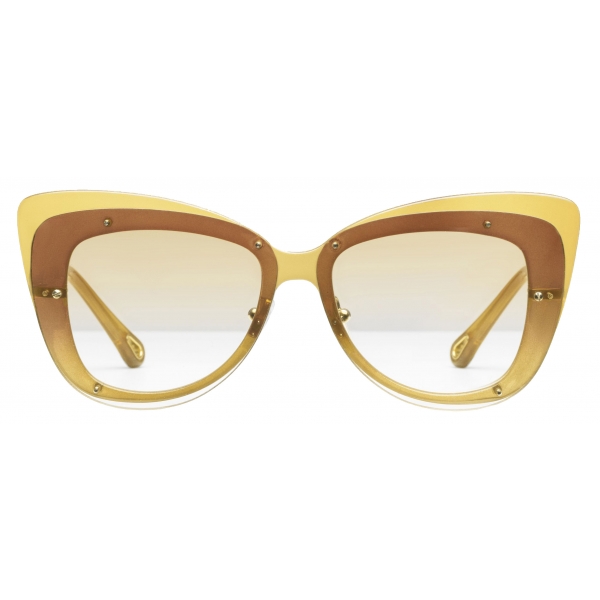 Chloé - Cat-Eye Dree Sunglasses in Nylon and Metal - Gold Yellow - Chloé Eyewear