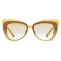 Chloé - Cat-Eye Dree Sunglasses in Nylon and Metal - Gold Yellow - Chloé Eyewear