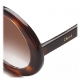 Chloé - Occhiali da Sole a Forma di Infinito Bonnie in Acetato - Havana Marrone - Chloé Eyewear