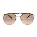 No Logo Eyewear - NOL09964 Sun - Red Havana and Polished Gold - Sunglasses