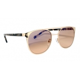 No Logo Eyewear - NOL09964 Sun - Red Havana and Polished Gold - Sunglasses