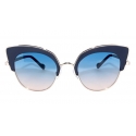 No Logo Eyewear - NOL09946 Sun - Blu Opaco e Argento - Occhiali da Sole