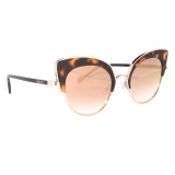 No Logo Eyewear - NOL09946 Sun - Glossy Havana and Gold - Sunglasses