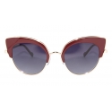 No Logo Eyewear - NOL09946 Sun - Bordeaux and Gold - Sunglasses