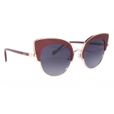 No Logo Eyewear - NOL09946 Sun - Bordeaux and Gold - Sunglasses