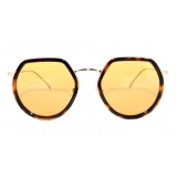 No Logo Eyewear - NOL09950 Sun - Havana and Gold - Sunglasses