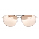 No Logo Eyewear - NOL09956 Sun - Glossy Nikel - Sunglasses - Fabrizio Corona Official