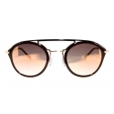 No Logo Eyewear - NOL09953 Sun - Glossy Dark Brown and Gold - Sunglasses - Sharon Fonseca Official