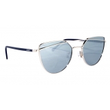 No Logo Eyewear - NOL09947 Sun - Blu Scuro Opaco e Nikel Lucido - Occhiali da Sole