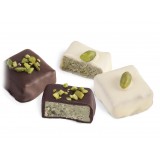Vincente Delicacies - Ultra-Fine Chocolates Filled with a Green Pistachio from Bronte P.D.O. Ganache Cream - Maravilha Meditha